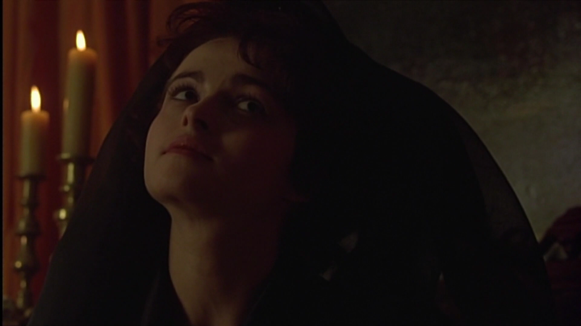 Helena Bonham Carter in Twelfth Night, giving seductive side-eye